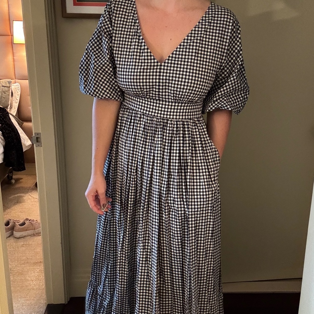 Kate Spade Gingham maxi dress